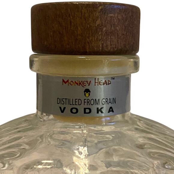 RARE Monkey Head Vodka 750ml Bottle Decanter EMPTY Primitive Decor - Picture 10 of 16